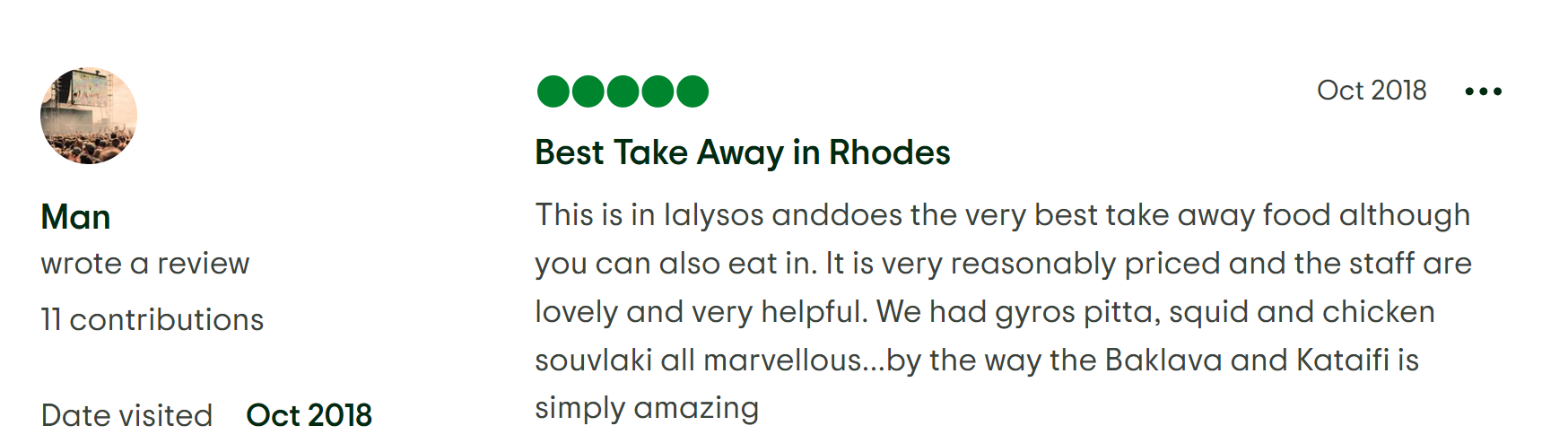 Best Greek Food Rhodes TripAdvisor Review 3 - Traditional Taverna Ialyssos Where to Eat